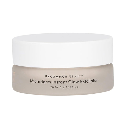 Microderm Instant Glow Exfoliator - Exfoliating Facial Scrub - All Skin Types, Vegan, Cruelty Free, Synthetic Fragrance Free, 1.129 OZ