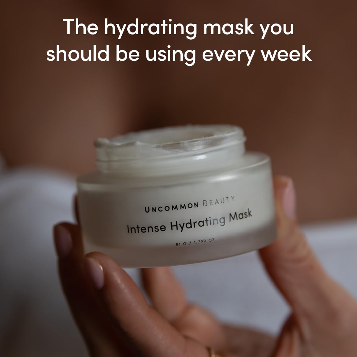 Intense Hydrating Mask - Moisturizing Face Mask with Apple Extract, Shea Butter, and Squalene For Softer Smoother Skin - Vegan, Cruelty Free, Synthetic Fragrance Free, 1.799 OZ