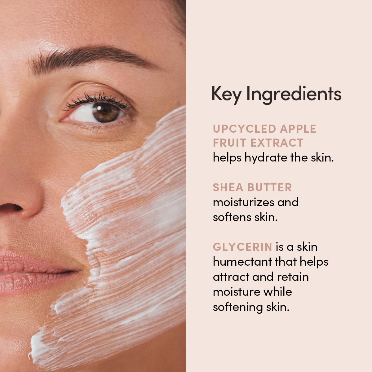 Intense Hydrating Mask - Moisturizing Face Mask with Apple Extract, Shea Butter, and Squalene For Softer Smoother Skin - Vegan, Cruelty Free, Synthetic Fragrance Free, 1.799 OZ