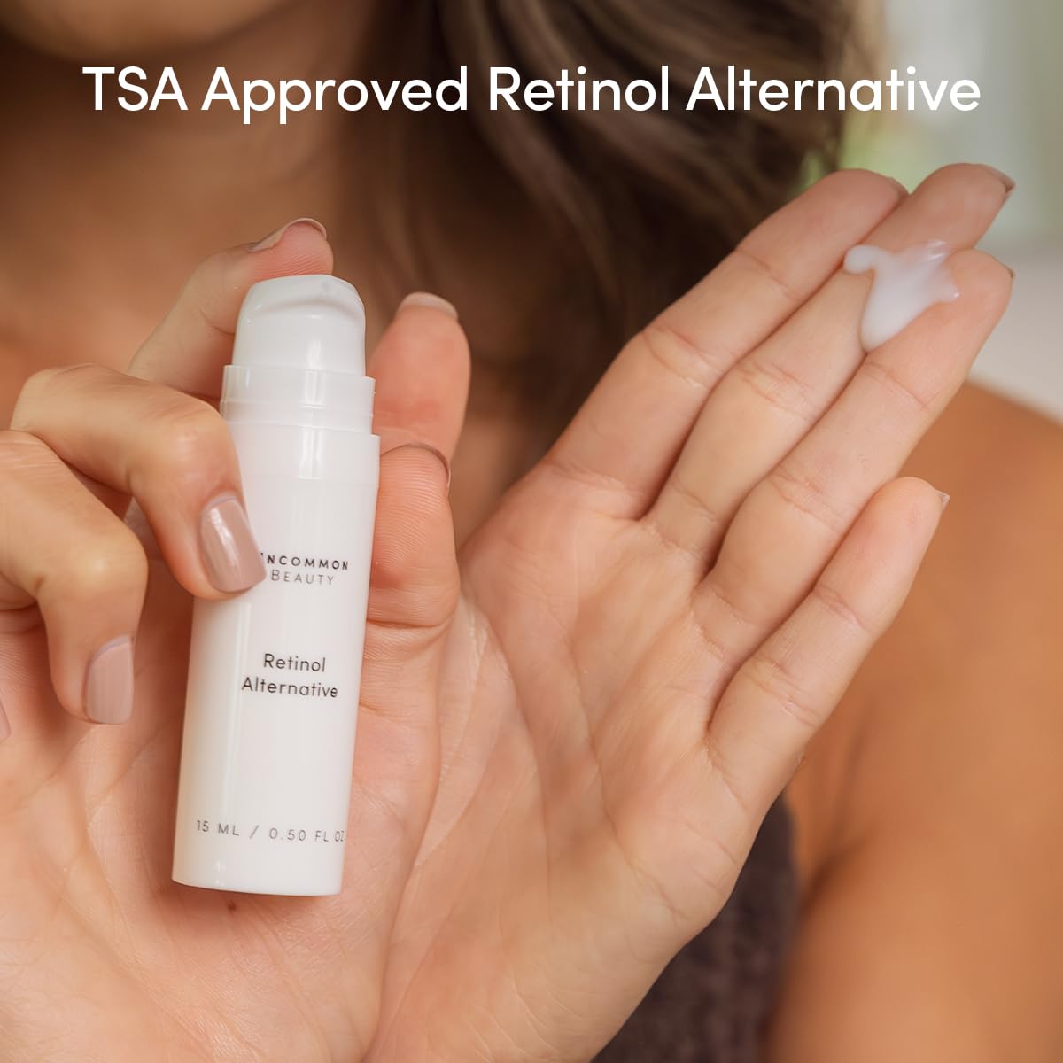 Retinol Alternative with Bakuchiol - Reduces the Look Of Wrinkles - All Skin Types, Vegan, Cruelty Free, Fragrance Free, .50 Fl OZ