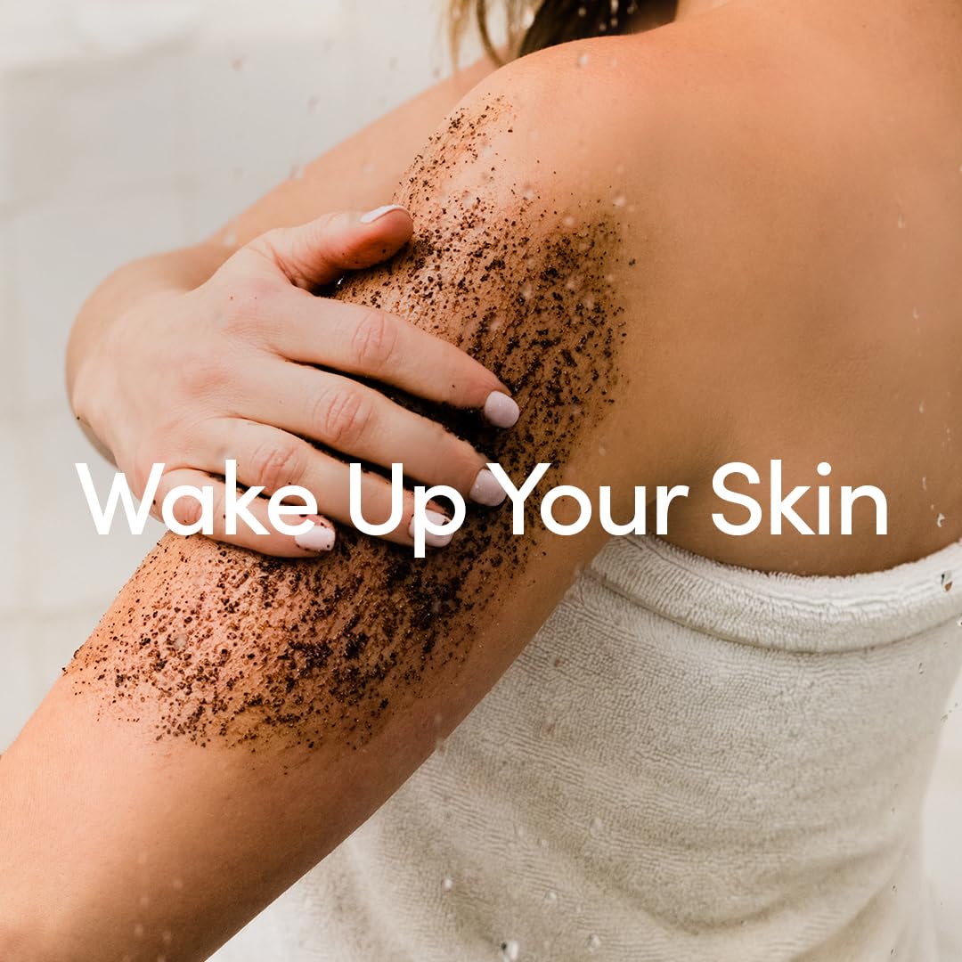 Coffee Scrub - Exfoliating and Hydrating Body Scrub - Dry Scrub with Coconut Oil and Cocoa Butter - All Skin Types, Vegan, Cruelty Free, Synthetic Fragrance Free, 9 OZ