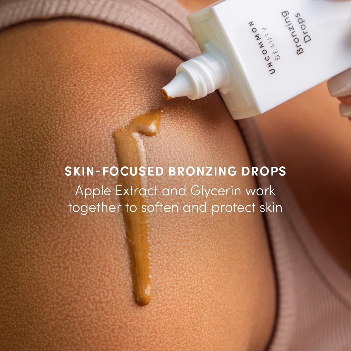 Bronzing Drops - Buildable Liquid Face Bronzer Face Drops with Glycerin for a Sunkissed Healthy Glow - All Skin Types, Vegan, Cruelty Free, Synthetic Fragrance Free, 1.164 FL OZ