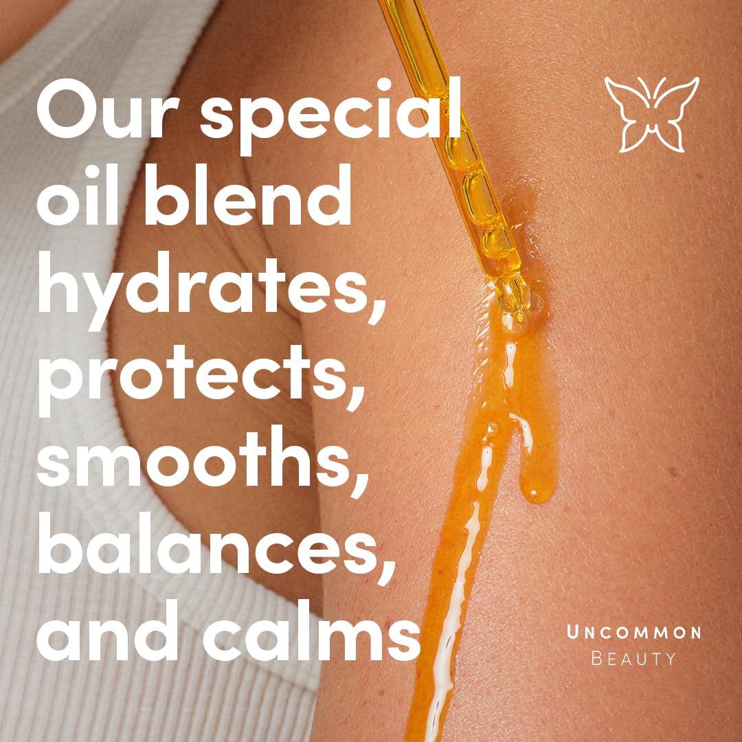 Body Oil - Non-Greasy After Shower Body Oil That’s Fast Absorbing - Nourishing, Hydrating, and Moisturizing Bodycare - Vegan, Cruelty Free, Synthetic Fragrance Free, 3.38 FL OZ