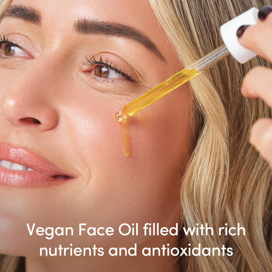 Face Oil - Hydrating, Moisturizing, and Plumping Face Oil for Gua Sha - Featuring Jojoba Seed Oil and Sunflower Seed Oil - Vegan, Cruelty Free, Synthetic Fragrance Free, 1 FL OZ